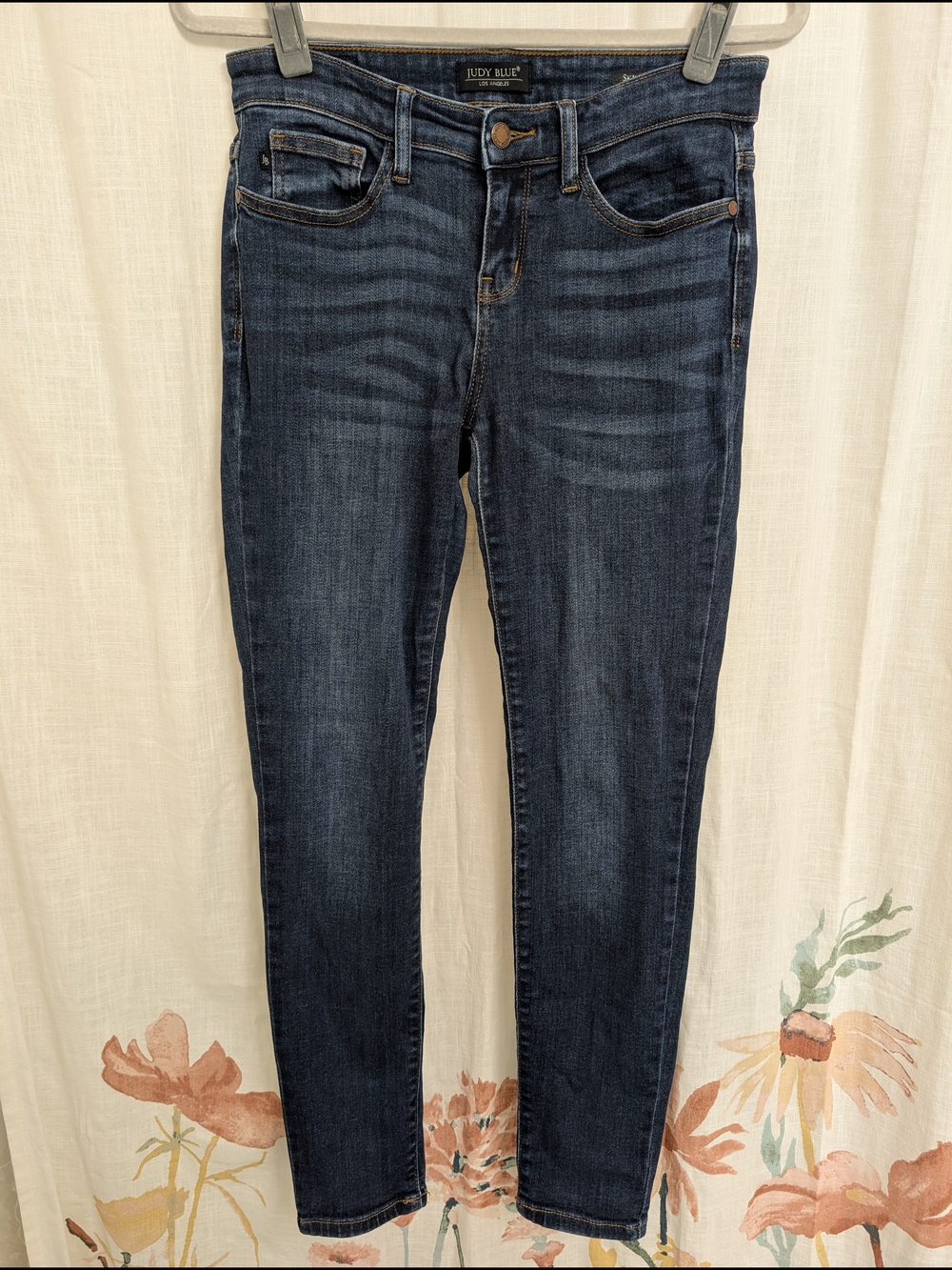 Judy Blue Skinny Jeans Size 7/28 Dark Wash Mid Rise Stretch Denim